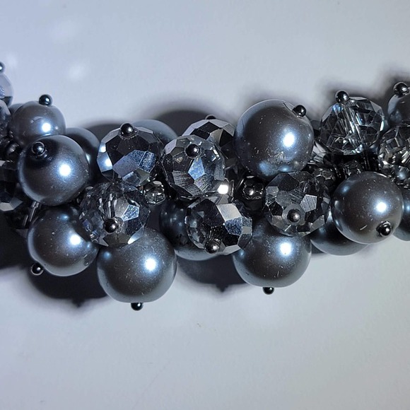 Chunky Silver Balls Beads on 24" Chain - Picture 3 of 5
